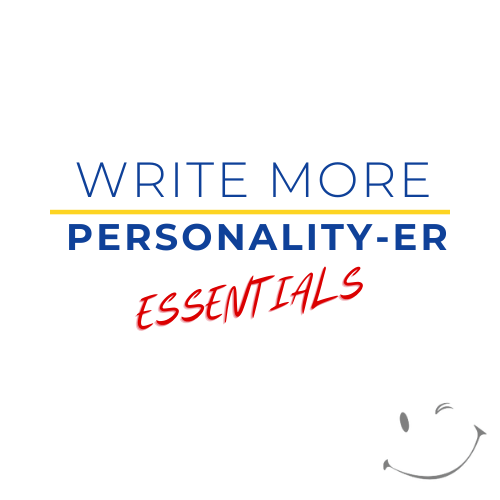 Write More Personality-er essentials logo